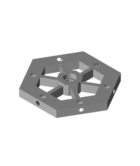 Magnetic Base Systems for Axolote Hex Tiles 3d model