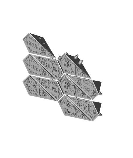Modular Hedron 10-sided Dice 3d model