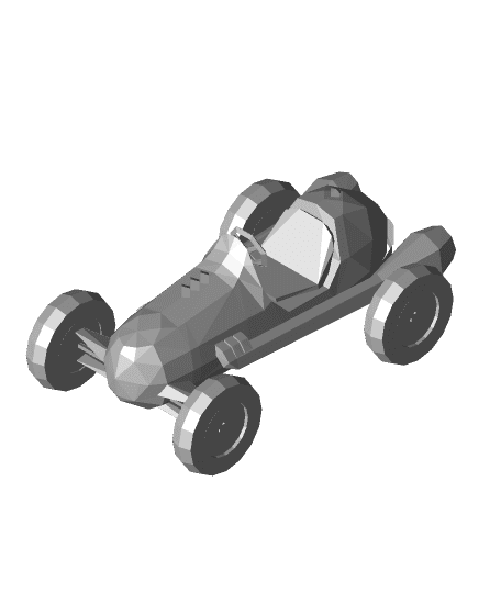 Classic Dragster 3d model