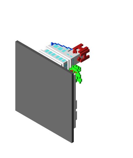 Voxel Hospital.glb by twopical123 full viewable 3d model