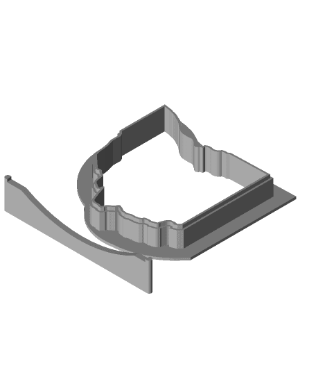 Ohio and Texas Cookie Cutter 3d model