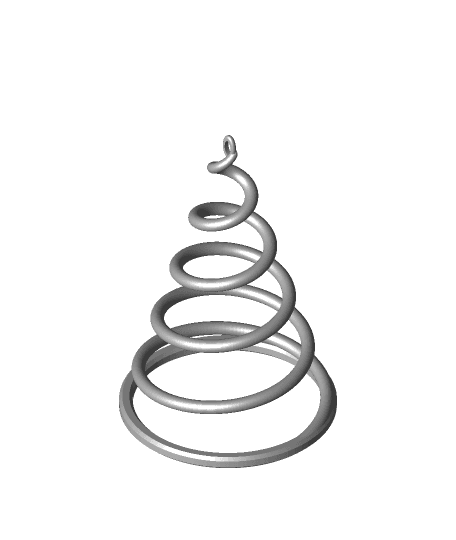 Christmas Tree Ornament (No Support Challenge) 3d model
