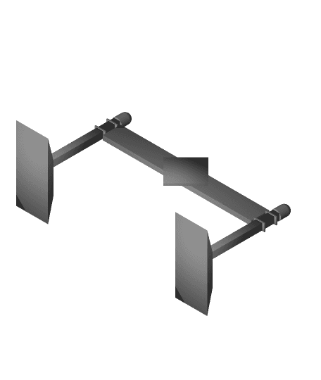 Construction Barrier - Wide 3d model