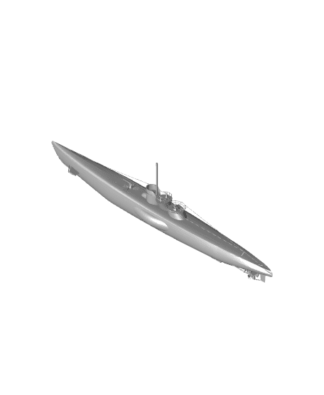 WWII Uboat Type VII C.STL 3d model