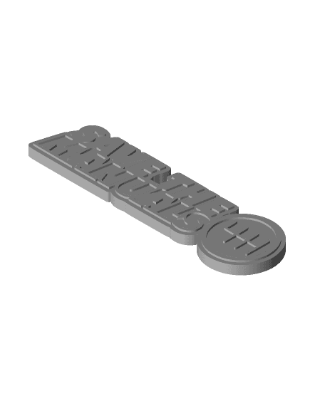 Save the Manuals Charm 3d model