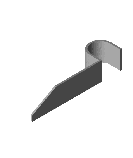 Cable clip with no screws or nails 3d model