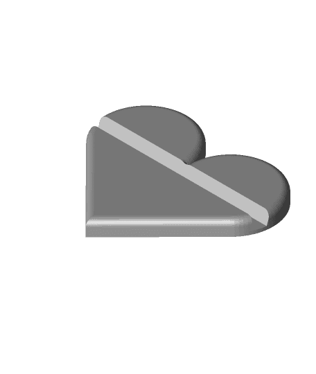 Phone Stand - Heart 3d model