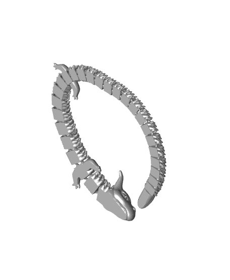 Articulated Water Dragon 3d model