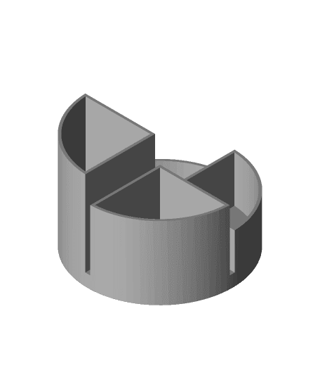 Circular stepped boxes 3d model