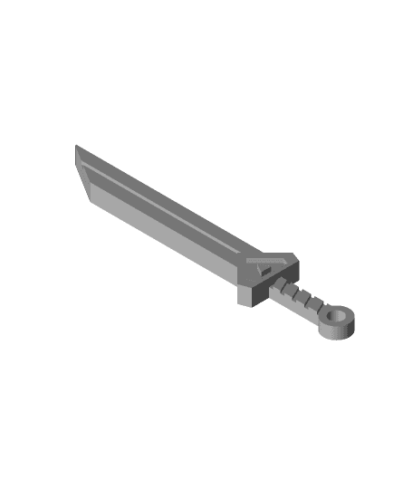 Sci-Fi Sword charm 3d model