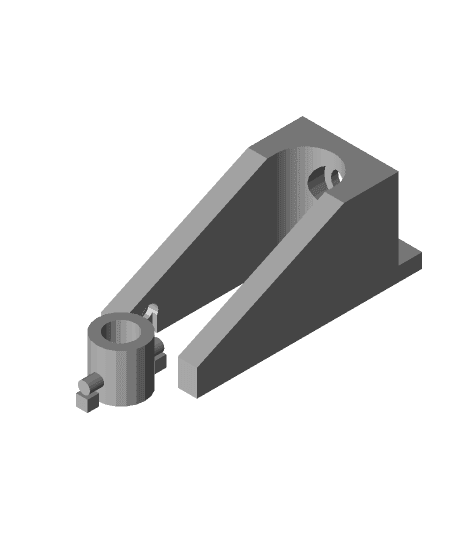Filament Guide for External Spool Holder for Flashforge Creator Pro / PowerSpec 3D Pro 3d model