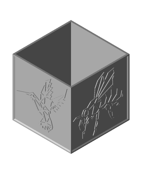 Creature Haven Cube Planter  3d model