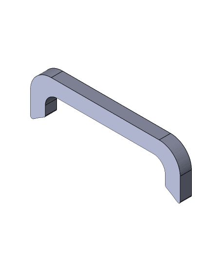Oval Trash Can Wall Spacer 3d model