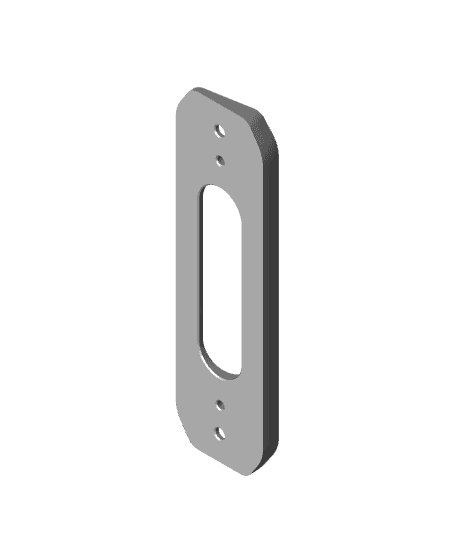EZVIZ DB1C Wi-Fi Video Doorbell Plate 10° Angle.stl 3d model