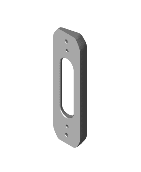 EZVIZ DB1C Wi-Fi Video Doorbell Plate 15° Angle.stl 3d model