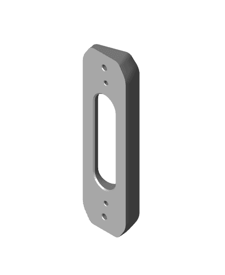 EZVIZ DB1C Wi-Fi Video Doorbell Plate 20° Angle.stl 3d model