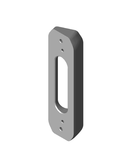 EZVIZ DB1C Wi-Fi Video Doorbell Plate 25° Angle.stl 3d model