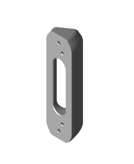 EZVIZ DB1C Wi-Fi Video Doorbell Plate 35° Angle.stl 3d model