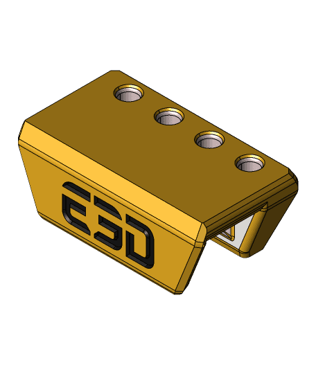 E3D Revo Nozzle Holder for 2020 Extrusions 3d model