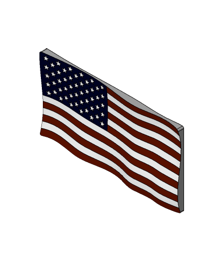 Flag of the United States.SLDPRT 3d model