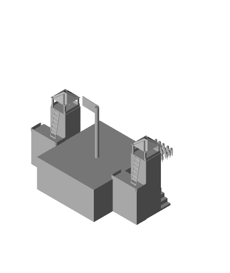 Low-Poly Castle.stl 3d model