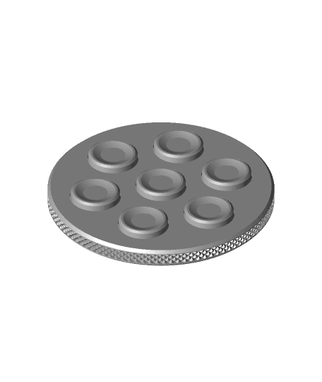 Large 7 Disc Clickit by ThinAir3D full viewable 3d model