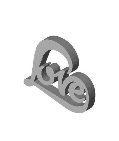 Adorno de mesa Love.stl by matb3d full viewable 3d model