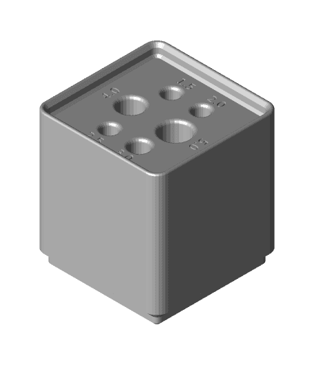 Gridfinity Holder for Hex Wrenches (Wera Hex-Plus) 3d model