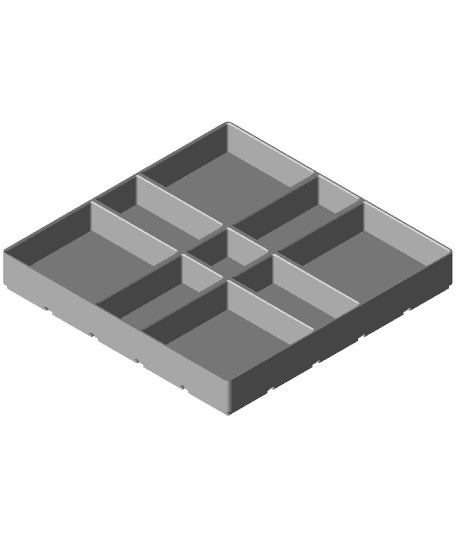 Gridfinity Modified 5x5x30-18 by yellow.bad.boy full viewable 3d model