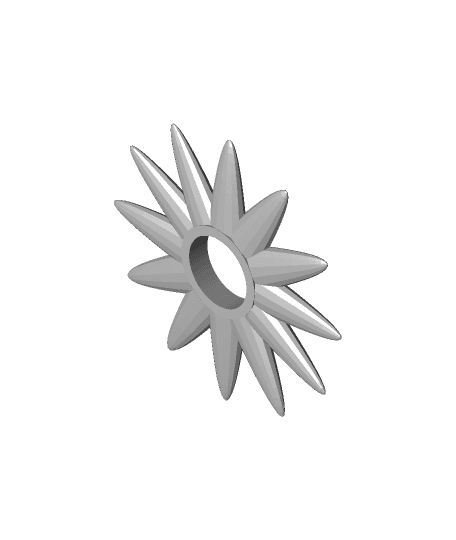 Flower Fidget Spinner 3d model