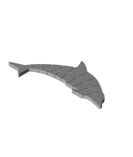 Flexi Articulated Dolphin 1 3d model