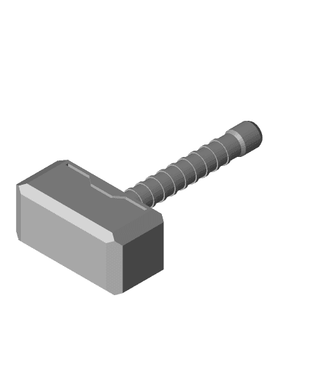 Mjolnir.STL by JediOrder666 full viewable 3d model