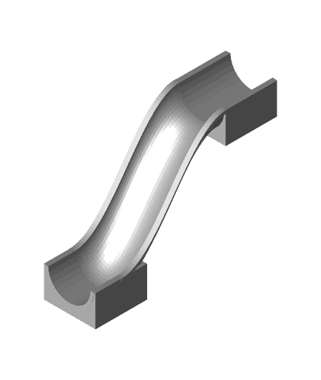 Duplo/Hubelino compatible steep slim marble ramp 3d model