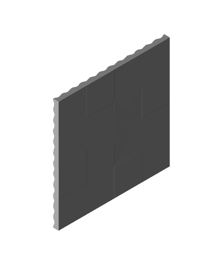 Geometric_Diamond_Cross_Tile_Panel 3d model