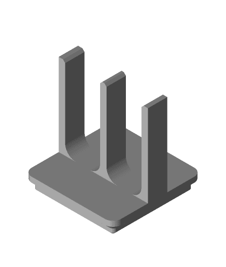 Gridfinity Infinite Length Storage Racks 3d model