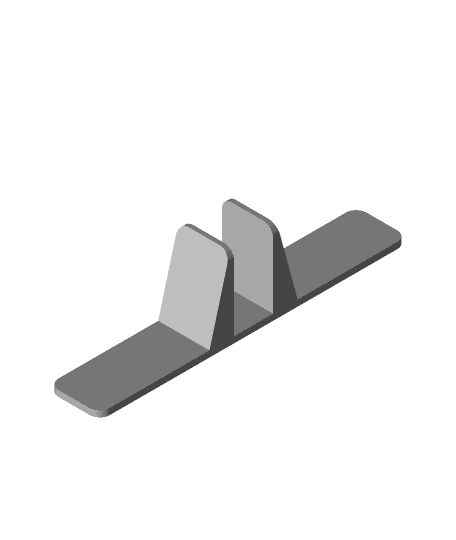 Wood plate support 3d model