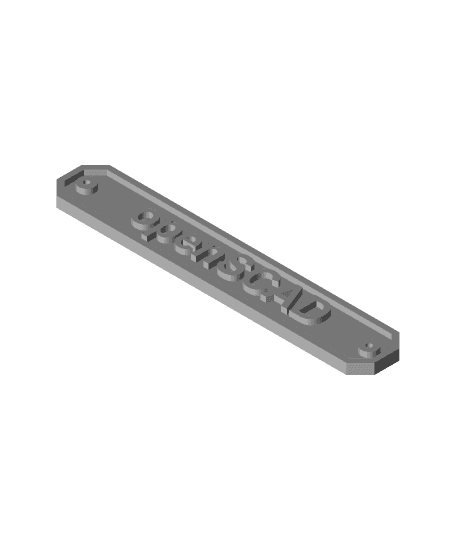 3D Printed Name Plate 3d model
