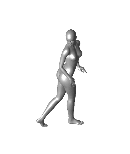 sexy model looking back.stl by Animarte3d full viewable 3d model