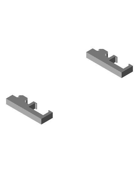 light strip clips MK3 (open ended) 3d model