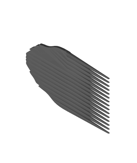 Beard Comb v7.3mf by 3dprintingeek full viewable 3d model