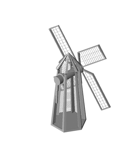 String Windmill by 3dprintbunny full viewable 3d model