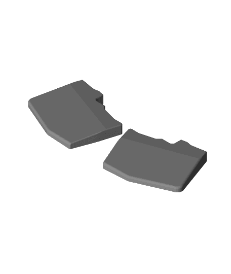 Panda41 and Panda666 wrist rest (also works for Reviung41 but not as well) 3d model