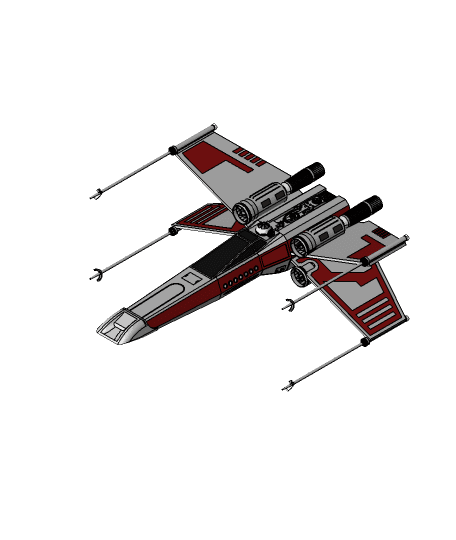 X-Wing by Roboninja full viewable 3d model