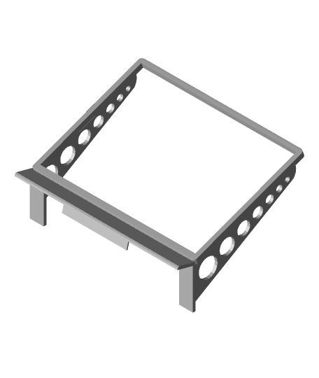 Stream Deck Mount for Razer Blackwidow TE Chroma v2 3d model