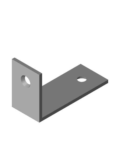Customizable angle L bracket 3d model