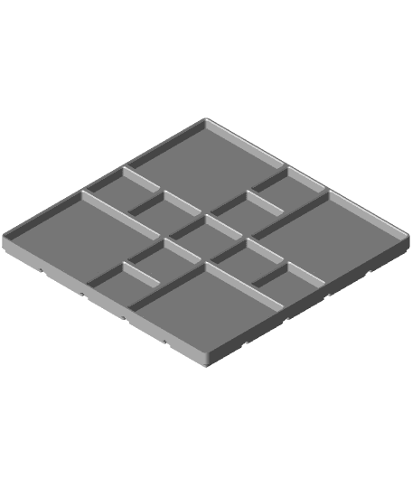 Gridfinity Modified 5x5x15-17 by yellow.bad.boy full viewable 3d model