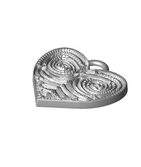 Filigree Heart Charm by Machenna56k full viewable 3d model