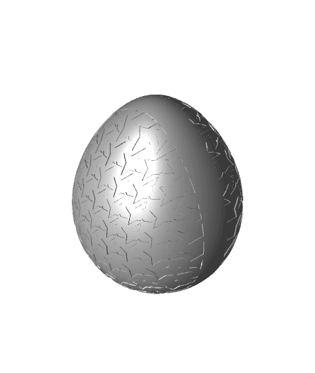 Pattern Egg Container by ChaosCoreTech full viewable 3d model