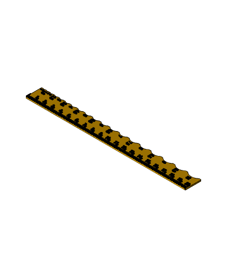 Ruler Fillet Gauge Multitool 3d model