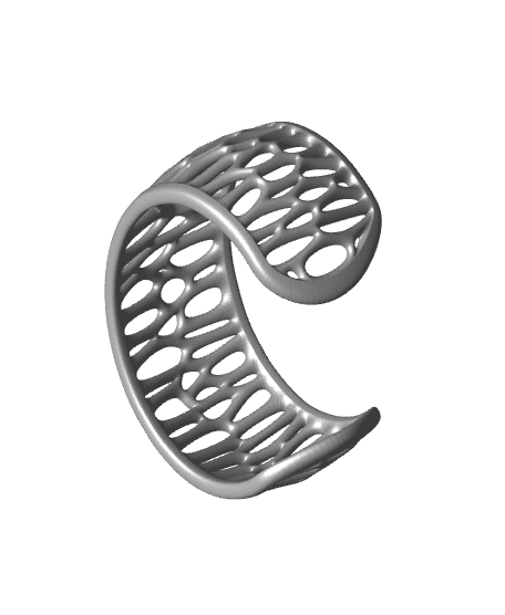 Voronoi Bracelet Mod 1 3d model